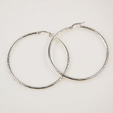 Large Sterling Silver Hoop Earrings 2 inch