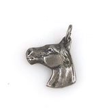 Sterling Silver Horse Head Charm Vintage