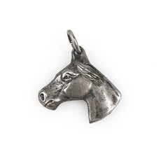 Sterling Silver Horse Head Charm Vintage