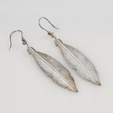 Sterling feather earrings vintage 