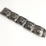 Silver llama Bracelet Peru Vintage