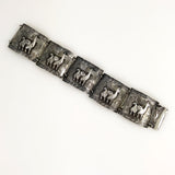 Silver llama Bracelet Peru Vintage