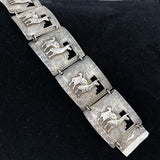 Silver llama Bracelet Peru Vintage