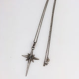 Vintage Mexican silver cross necklace