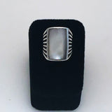Sterling Mother of Pearl Ring 5½ Vintage