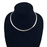 Italian Sterling Silver Cubetto Collar Necklace