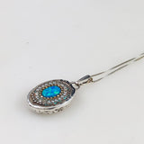 Orit Schatzman Opal Pendant Necklace Sterling Silver