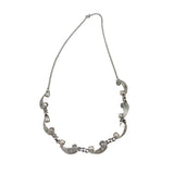 Sterling Filigree & Cultured Pearl Necklace