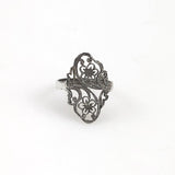 Antique Sterling Filigree Ring 