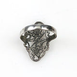 Antique Sterling Filigree Ring 