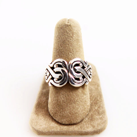 Sterling Silver Swirl Ring 7½