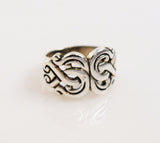 Sterling Silver Swirl Ring 7½