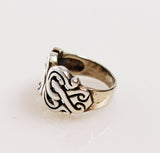 Sterling Silver Swirl Ring 7½