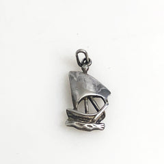 Sterling Silver Sailboat Charm Vintage