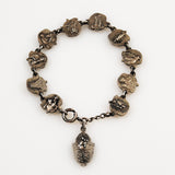 Sterling Rose Saints Charm Bracelet