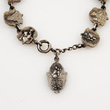 Sterling Rose Saints Charm Bracelet