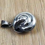 Sterling Shell Pendant Mexican Silver