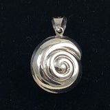 Sterling Shell Pendant Mexican Silver