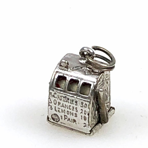 Mechanical Slot Machine Sterling 3D Charm