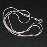 sterling silver necklace snake