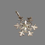 Vintage sterling snowflake charm