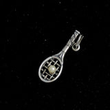 Sterling Silver Tennis Racket Charm