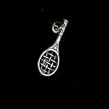 Sterling Tennis Racket with Pearl Charm