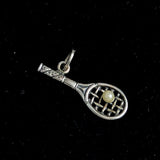 Sterling Silver Tennis Racket Charm