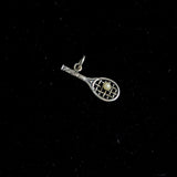 Sterling Silver Tennis Racket Charm