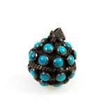 Vintage Turquoise Ball Pendant Mexican