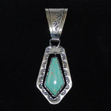 Sterling & Turquoise Native American Pendant 