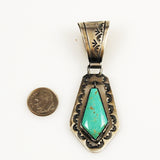 Sterling & Turquoise Native American Pendant 