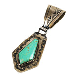 Sterling & Turquoise Native American Pendant 