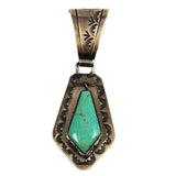 Sterling & Turquoise Native American Pendant 