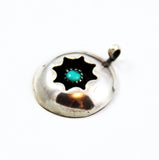 Sterling Turquoise Shadowbox Pendant