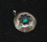Sterling Turquoise Shadowbox Pendant