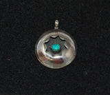 Sterling Turquoise Shadowbox Pendant