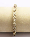 Vintage Sterling Silver Byzantine Chain Bracelet or Anklet
