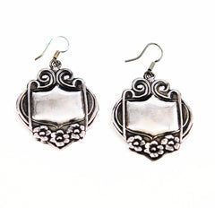Sterling Silver Earrings Mexican Art Nouveau
