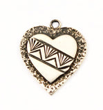 Native American Sterling Heart Charm