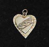 Native American Sterling Heart Charm