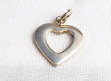 Sterling Silver Vintage Open Heart Charm