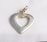 Sterling Silver Vintage Open Heart Charm