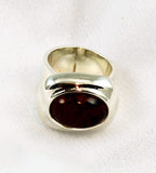 Mexican Mahogany Obsidian Sterling Silver Ring