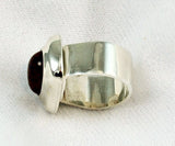 Mexican Mahogany Obsidian Sterling Silver Ring