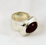 Mexican Mahogany Obsidian Sterling Silver Ring
