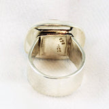 Back of Mexican Mahogany Obsidian Sterling Silver Ring