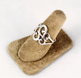 Sterling Silver Scroll Designer Ring