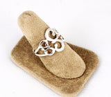 Sterling Silver Scroll Designer Ring