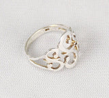 Sterling Silver Scroll Designer Ring
